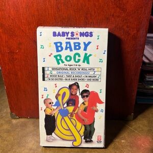 Baby Songs Presents Baby Rock (VHS 1990) Rock and Roll Hits Sing Along RARE HTF